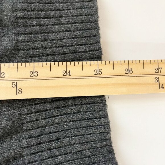 J. Crew Men's Lambswool Gray Quarter Zip Pullover Sweater - Size Small - Picture 6 of 6